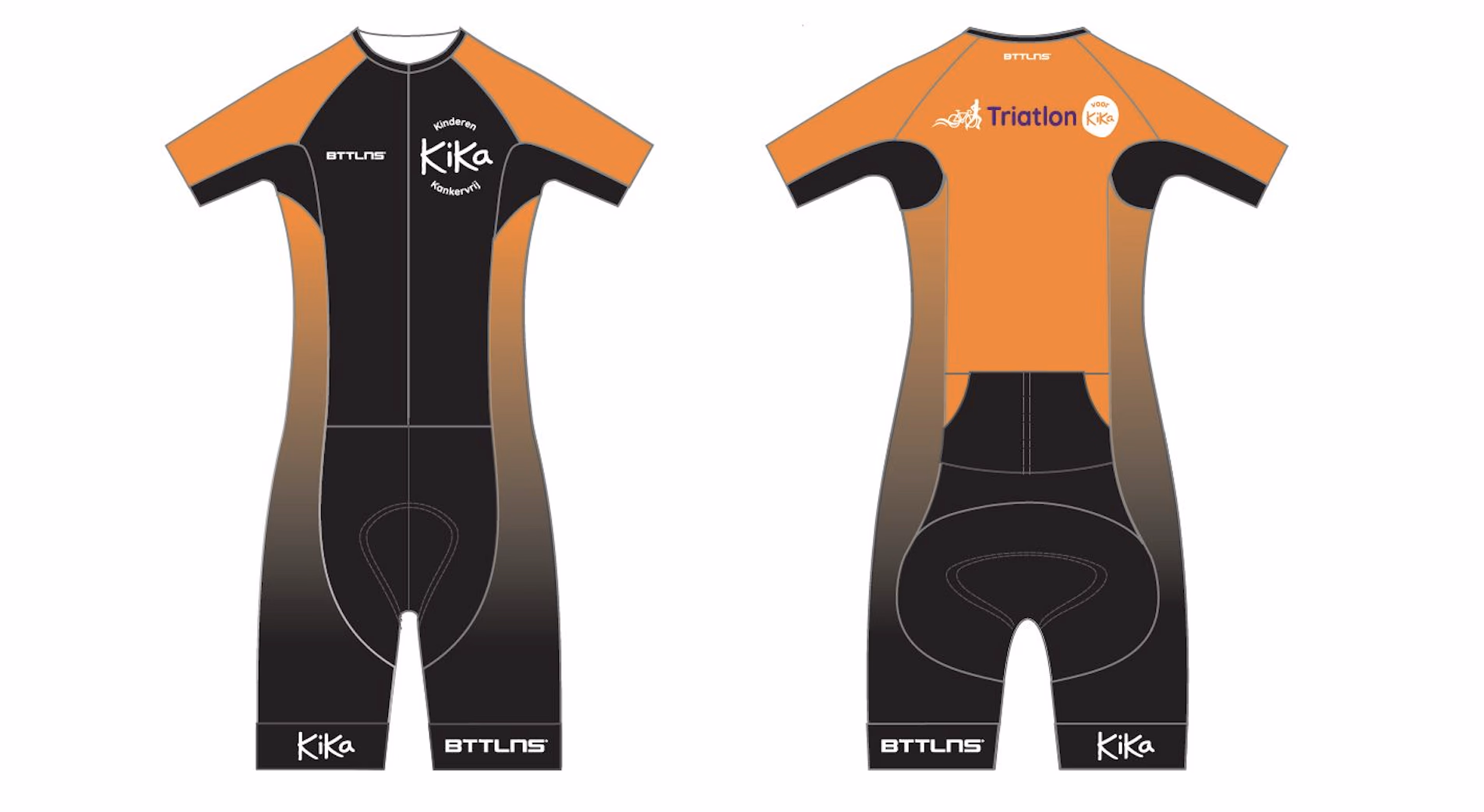 KiKa Ironman trisuit voor- en achterkant